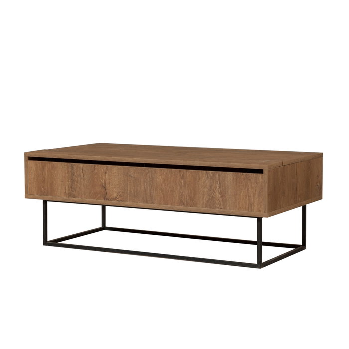 Hanah Home Laxus Takım 10 Conjunto de Muebles de Salón Nogal y Negro